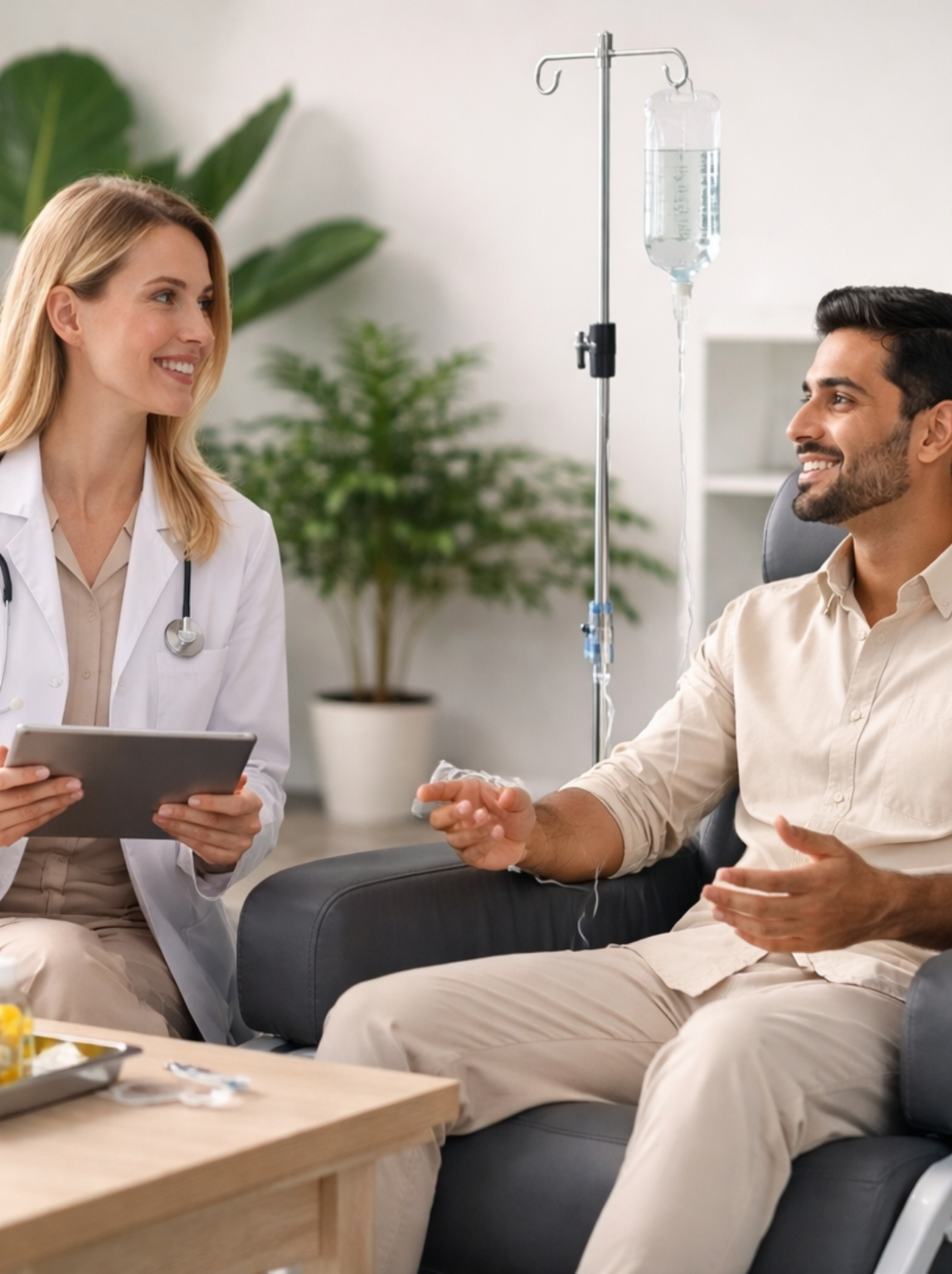 IV Drip at Home in Dubai woman